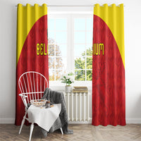 Belgium Football 2026 Window Curtain Belgian Lion Sporty Style