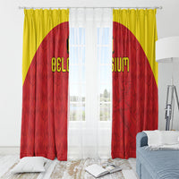 Belgium Football 2026 Window Curtain Belgian Lion Sporty Style