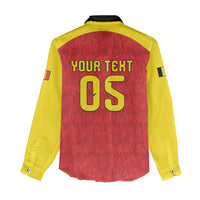 Custom Belgium Football 2026 Women Casual Shirt Belgian Lion Sporty Style