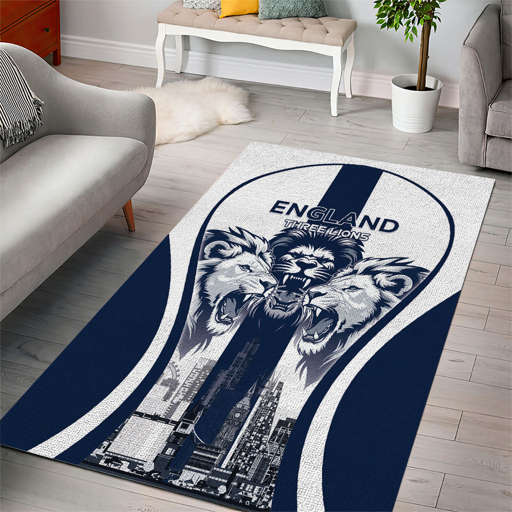 England Football 2026 Area Rug Three Lions Special Style