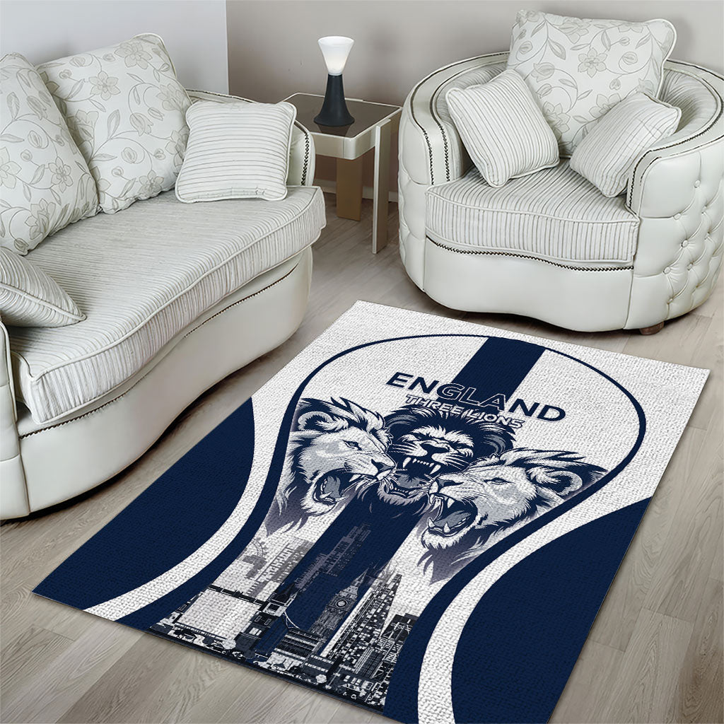 England Football 2026 Area Rug Three Lions Special Style