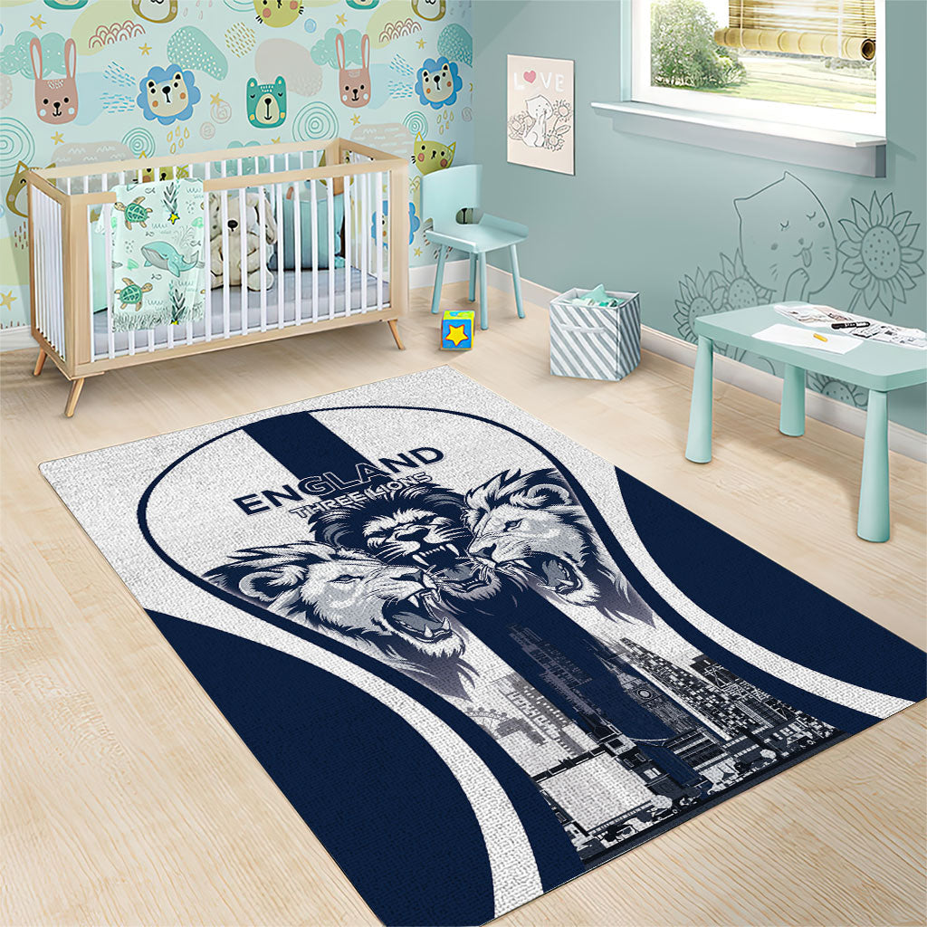 England Football 2026 Area Rug Three Lions Special Style