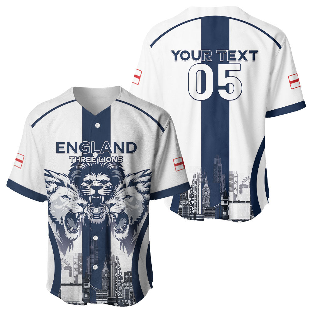 Custom England Football 2026 Baseball Jersey Three Lions Special Style
