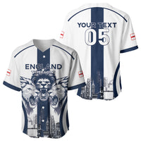 Custom England Football 2026 Baseball Jersey Three Lions Special Style