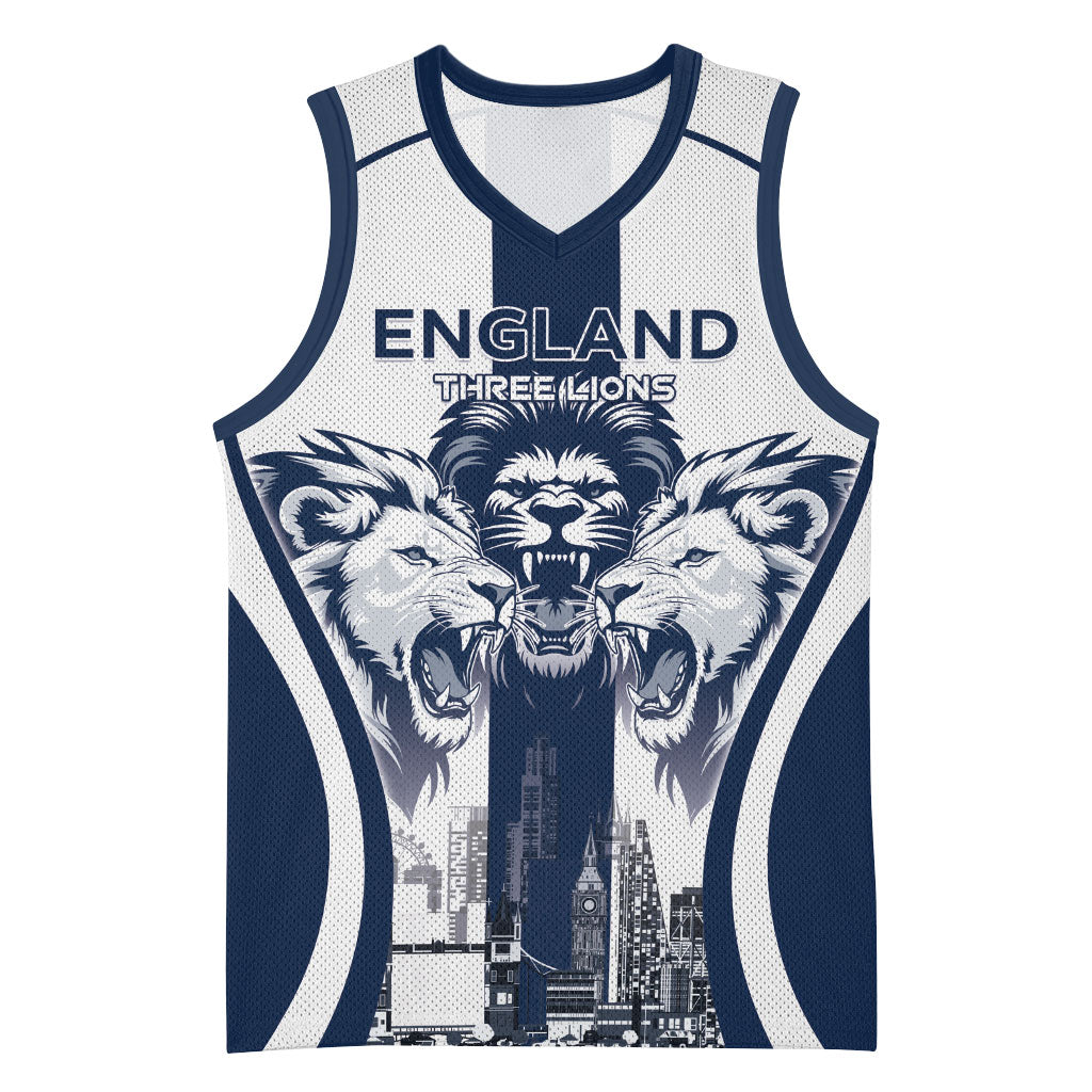 Custom England Football 2026 Basketball Jersey Three Lions Special Style