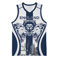Custom England Football 2026 Basketball Jersey Three Lions Special Style