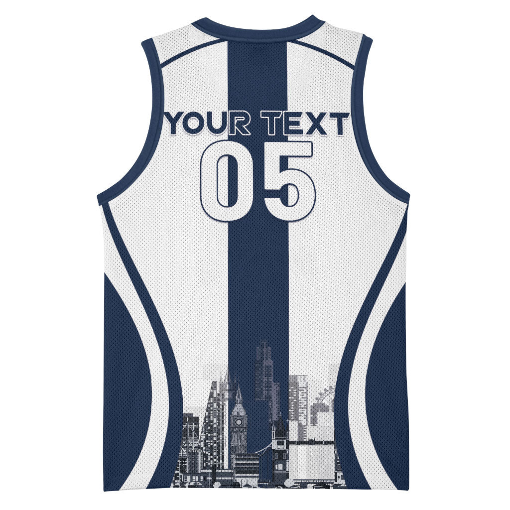 Custom England Football 2026 Basketball Jersey Three Lions Special Style