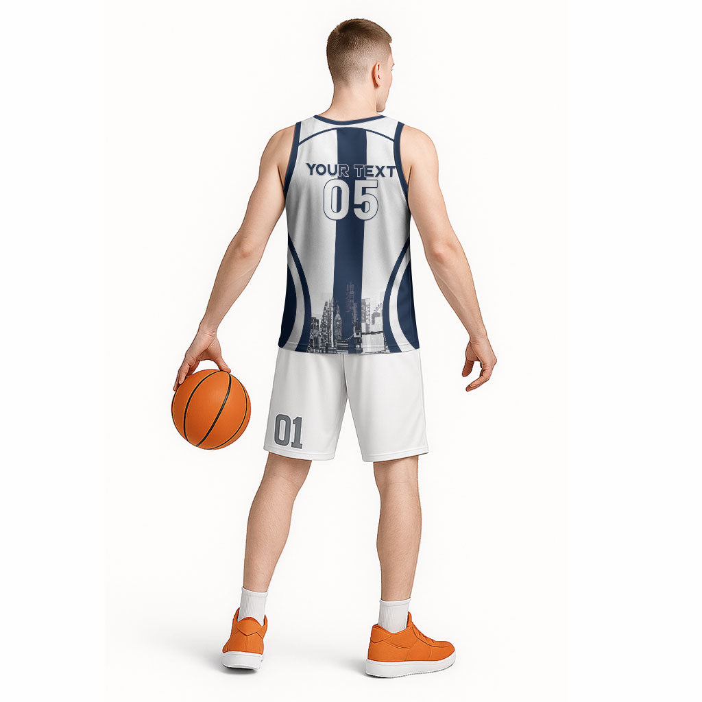 Custom England Football 2026 Basketball Jersey Three Lions Special Style