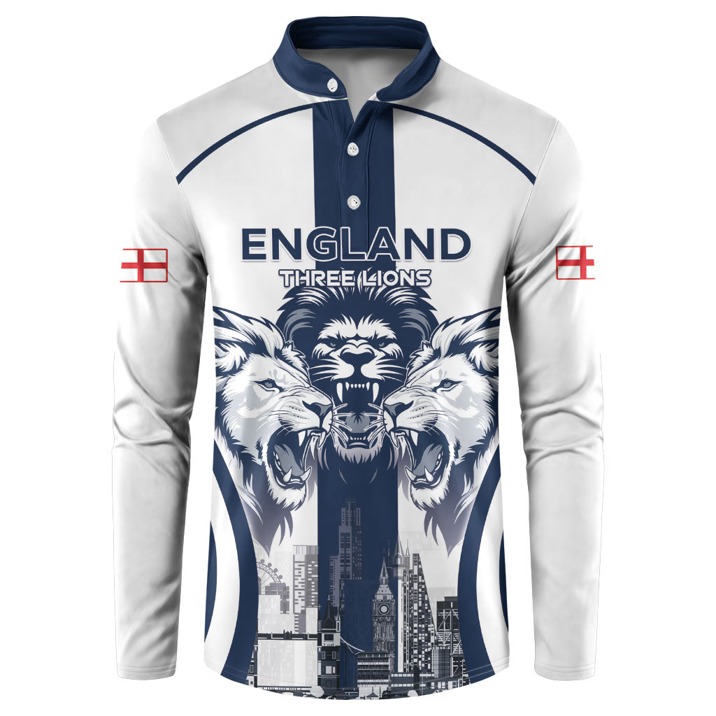 Custom England Football 2026 Button Sweatshirt Three Lions Special Style