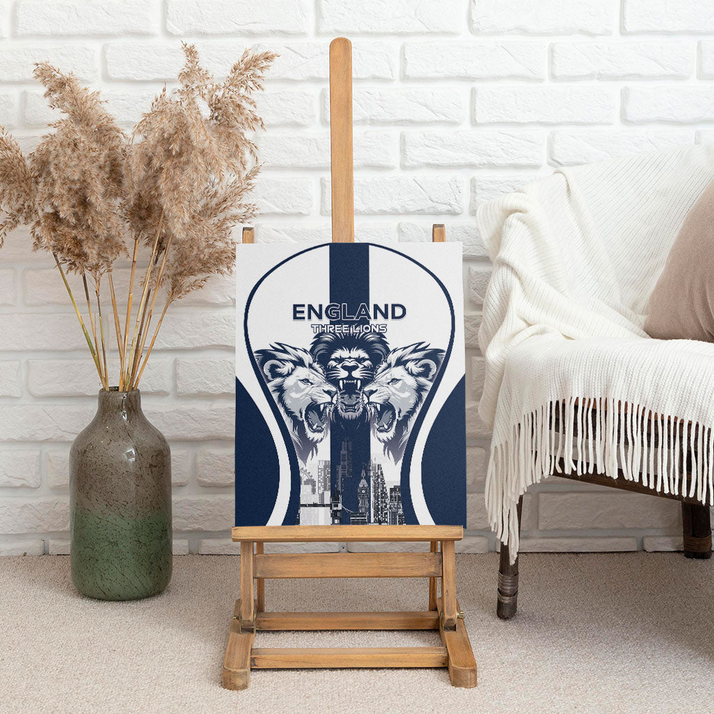 England Football 2026 Canvas Wall Art Three Lions Special Style