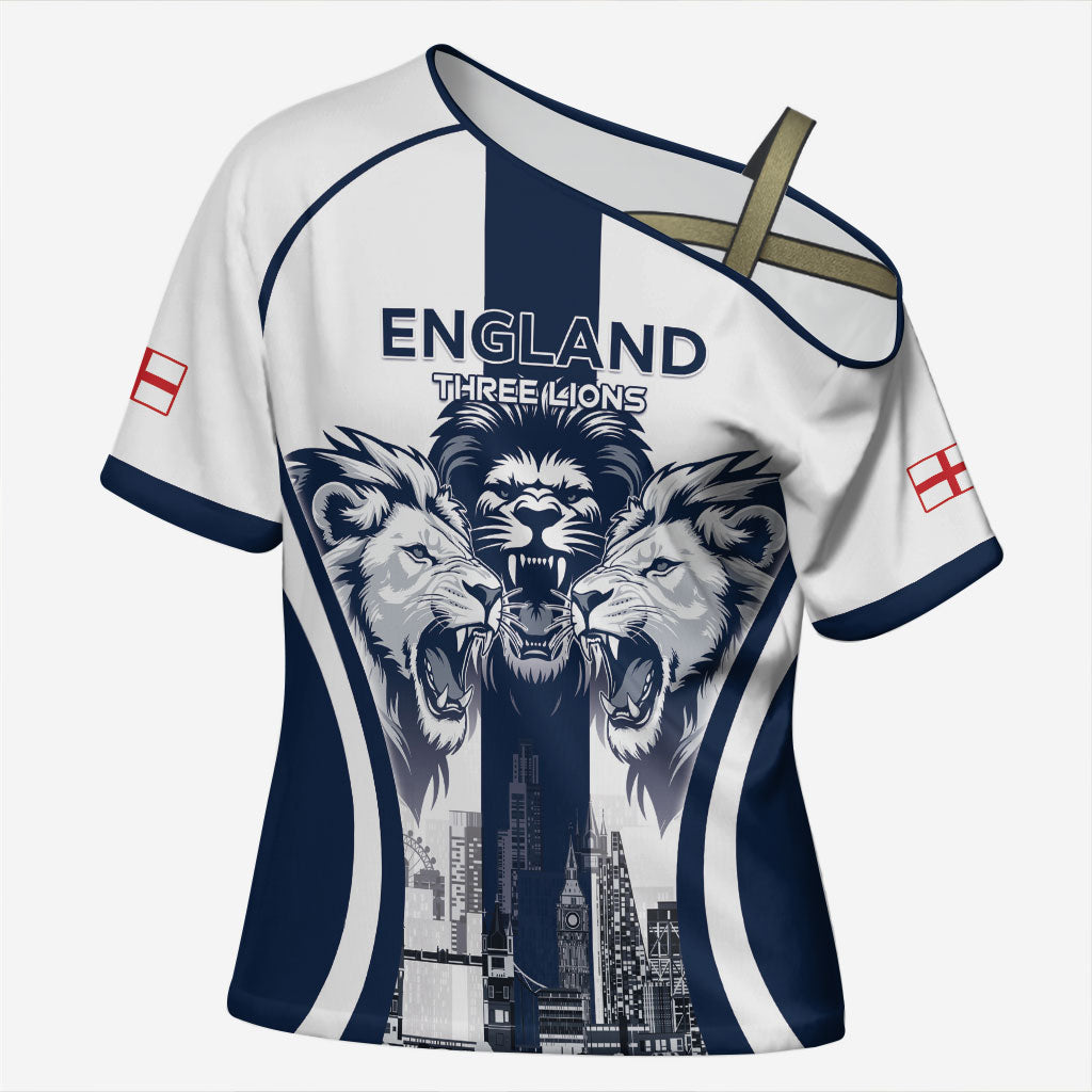 Custom England Football 2026 Cross Shoulder Shirt Three Lions Special Style