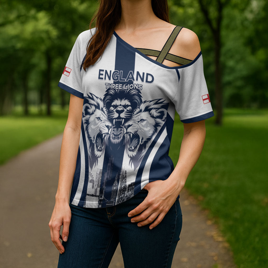 Custom England Football 2026 Cross Shoulder Shirt Three Lions Special Style