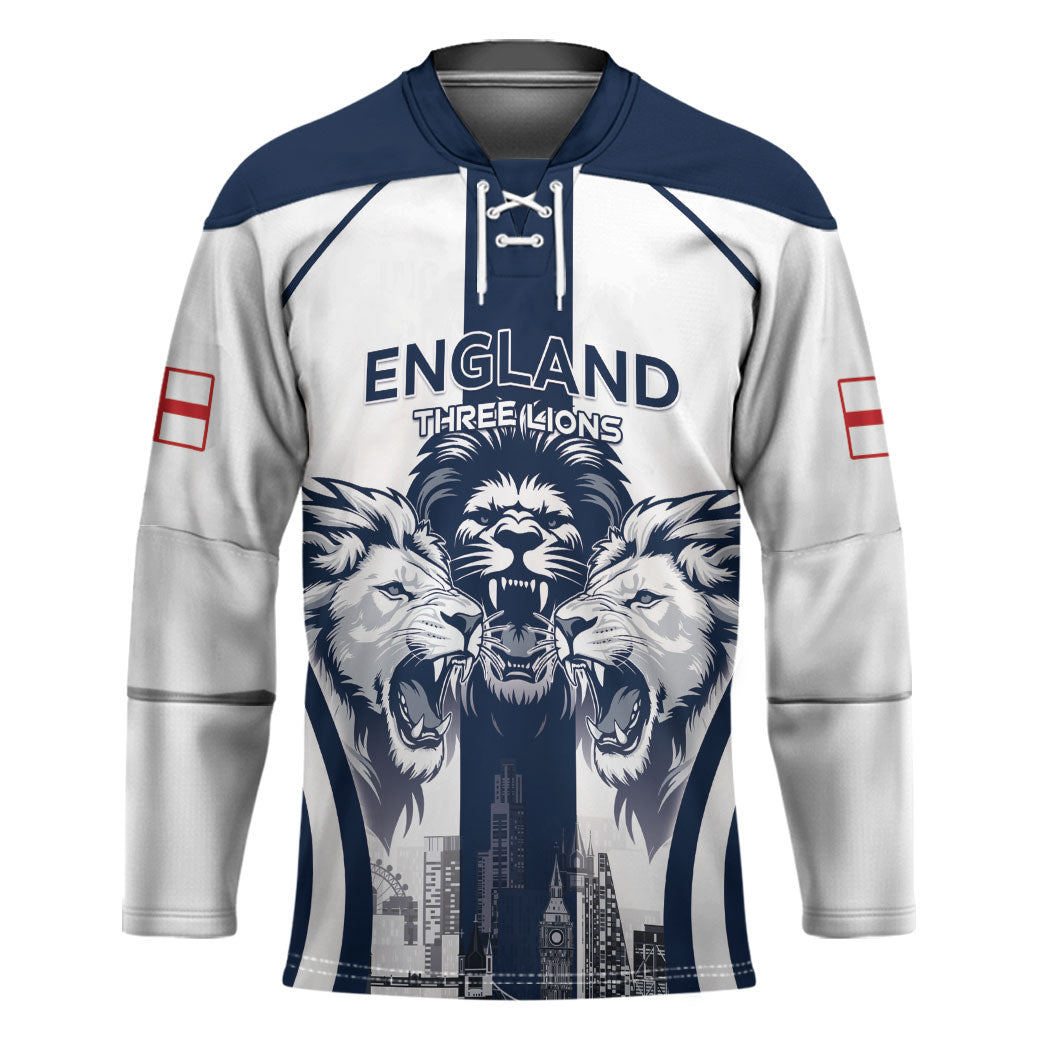 Custom England Football 2026 Hockey Jersey Three Lions Special Style