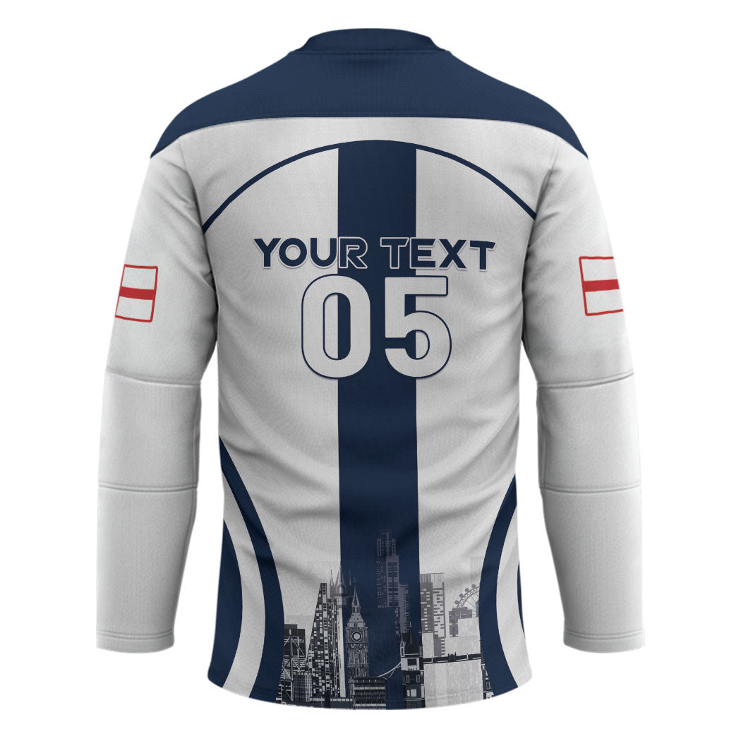 Custom England Football 2026 Hockey Jersey Three Lions Special Style