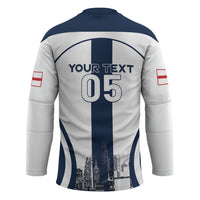 Custom England Football 2026 Hockey Jersey Three Lions Special Style