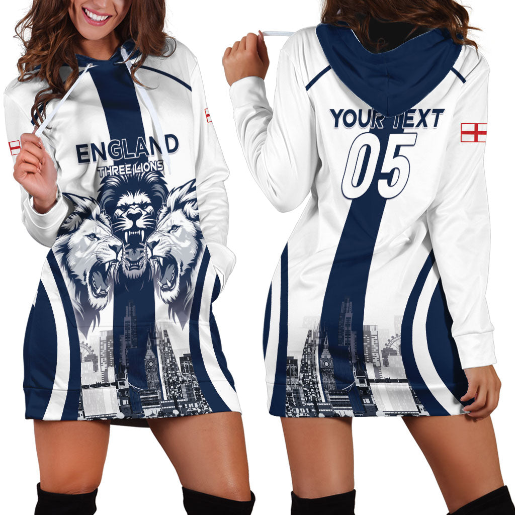 Custom England Football 2026 Hoodie Dress Three Lions Special Style