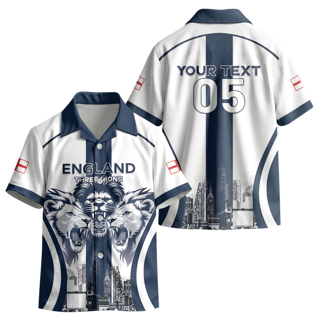 Custom England Football 2026 Kid Hawaiian Shirt Three Lions Special Style LT05