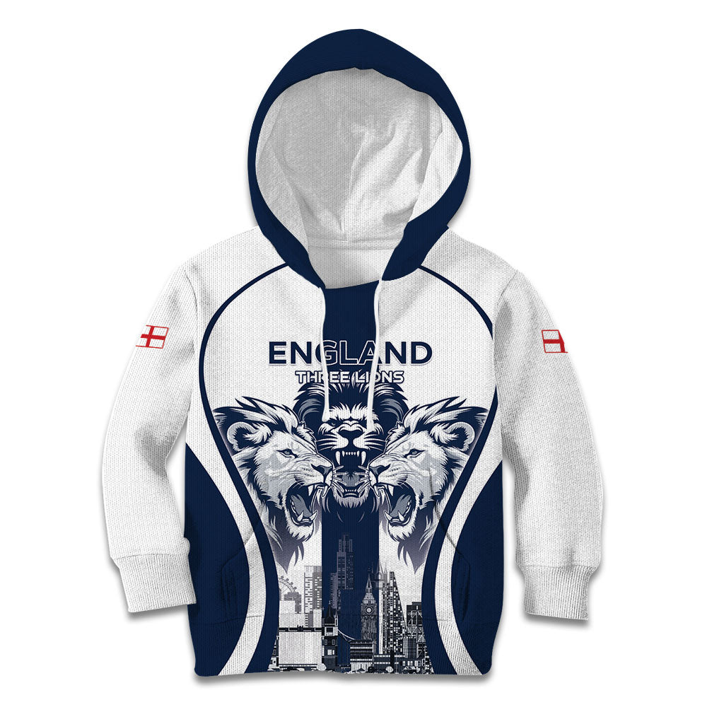 Custom England Football 2026 Kid Hoodie Three Lions Special Style