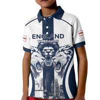 Custom England Football 2026 Kid Polo Shirt Three Lions Special Style