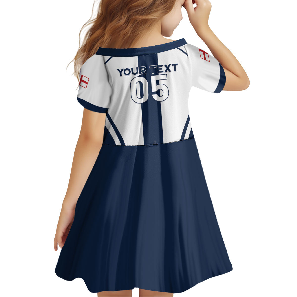 Custom England Football 2026 Kid Short Sleeve Dress Three Lions Special Style