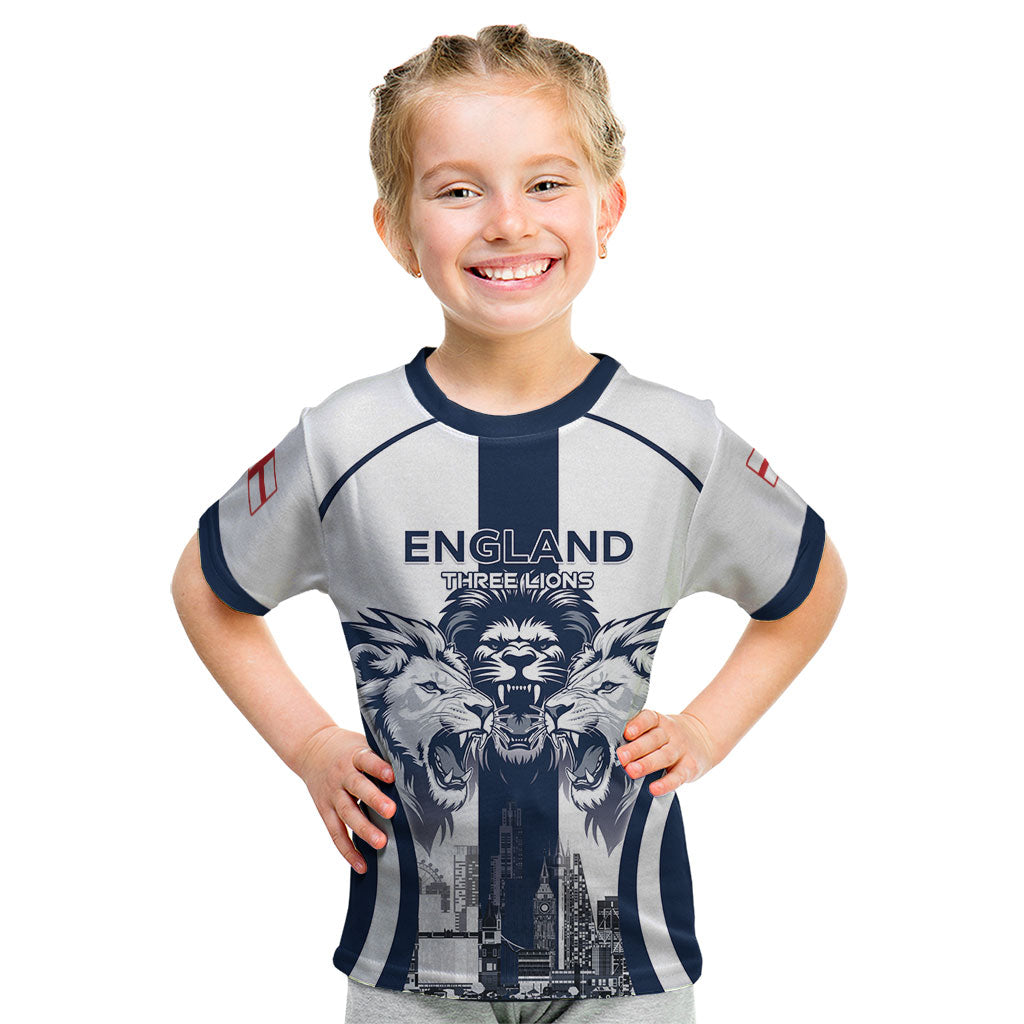 Custom England Football 2026 Kid T Shirt Three Lions Special Style