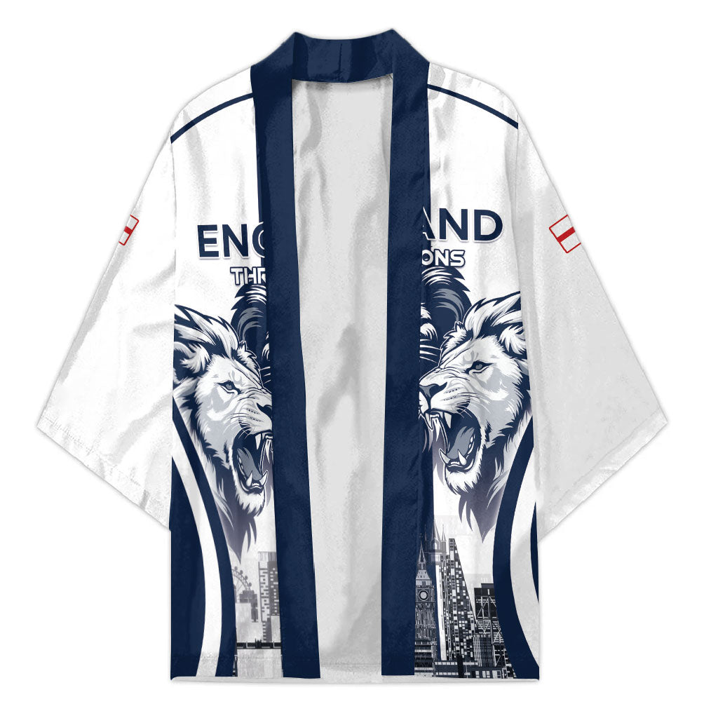 Custom England Football 2026 Kimono Three Lions Special Style