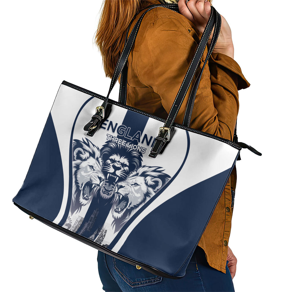 England Football 2026 Leather Tote Bag Three Lions Special Style