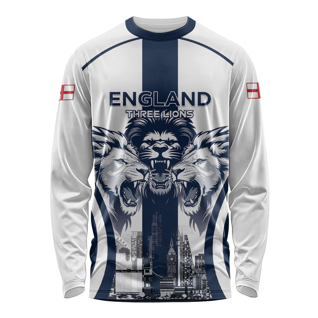 Custom England Football 2026 Long Sleeve Shirt Three Lions Special Style