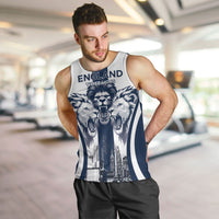 Custom England Football 2026 Men Tank Top Three Lions Special Style
