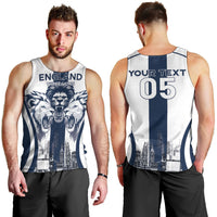 Custom England Football 2026 Men Tank Top Three Lions Special Style