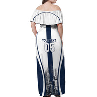 Custom England Football 2026 Off Shoulder Maxi Dress Three Lions Special Style