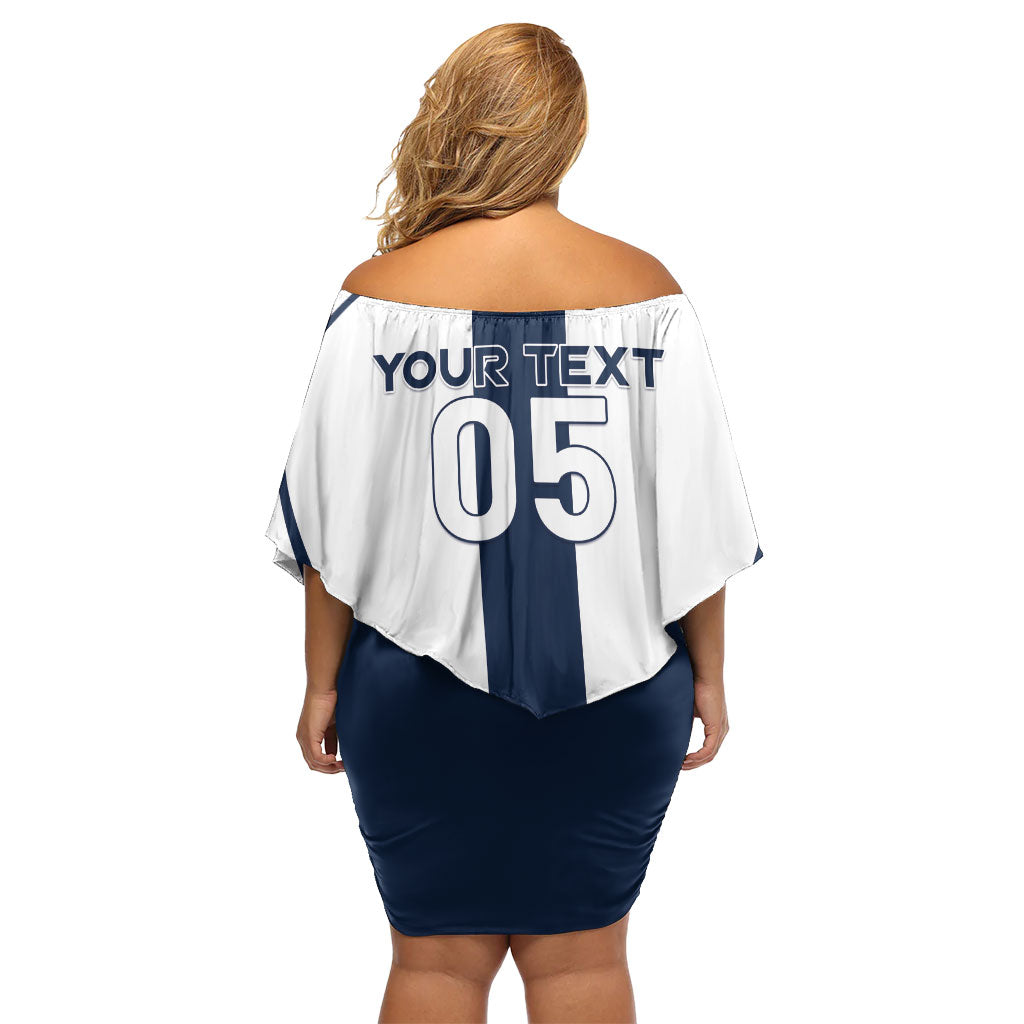 Custom England Football 2026 Off Shoulder Short Dress Three Lions Special Style