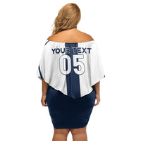 Custom England Football 2026 Off Shoulder Short Dress Three Lions Special Style