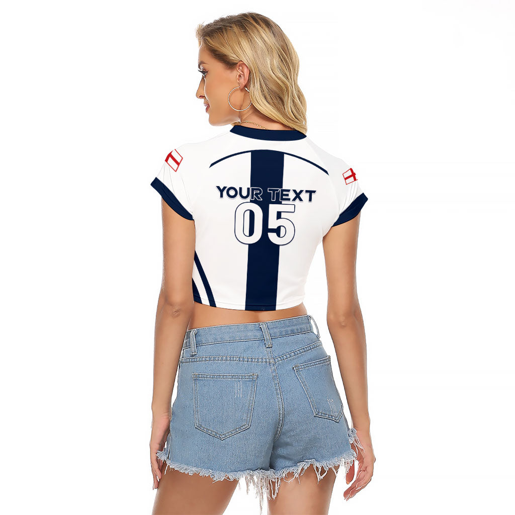 Custom England Football 2026 Raglan Cropped T Shirt Three Lions Special Style