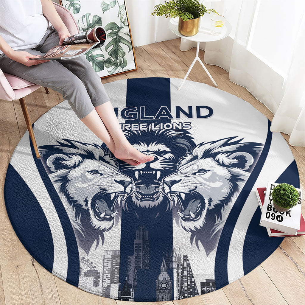 England Football 2026 Round Carpet Three Lions Special Style