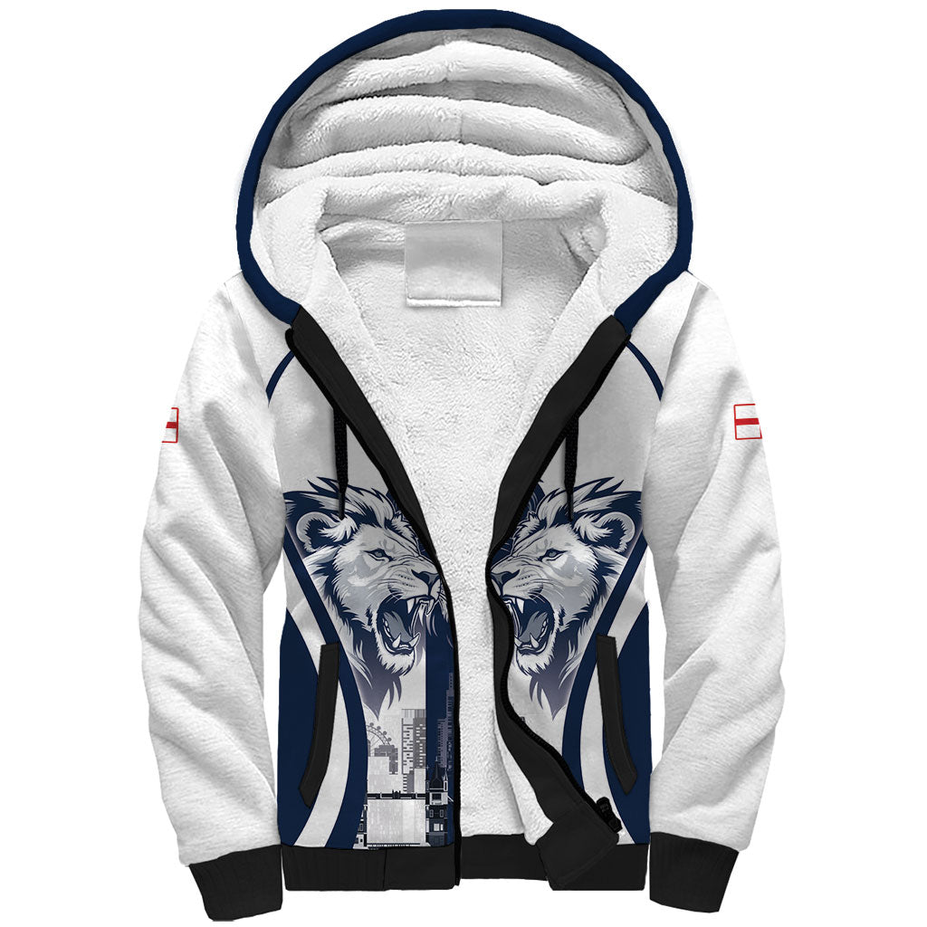 Custom England Football 2026 Sherpa Hoodie Three Lions Special Style