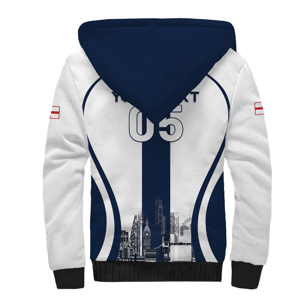 Custom England Football 2026 Sherpa Hoodie Three Lions Special Style