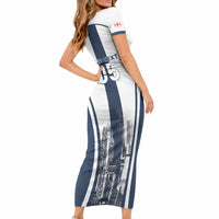 Custom England Football 2026 Short Sleeve Bodycon Dress Three Lions Special Style LT05