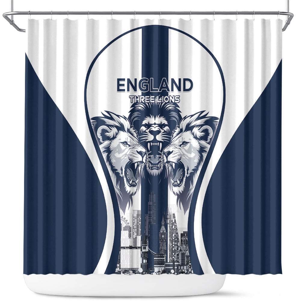 England Football 2026 Shower Curtain Three Lions Special Style
