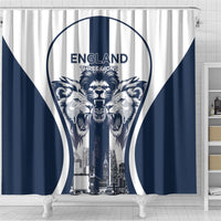 England Football 2026 Shower Curtain Three Lions Special Style