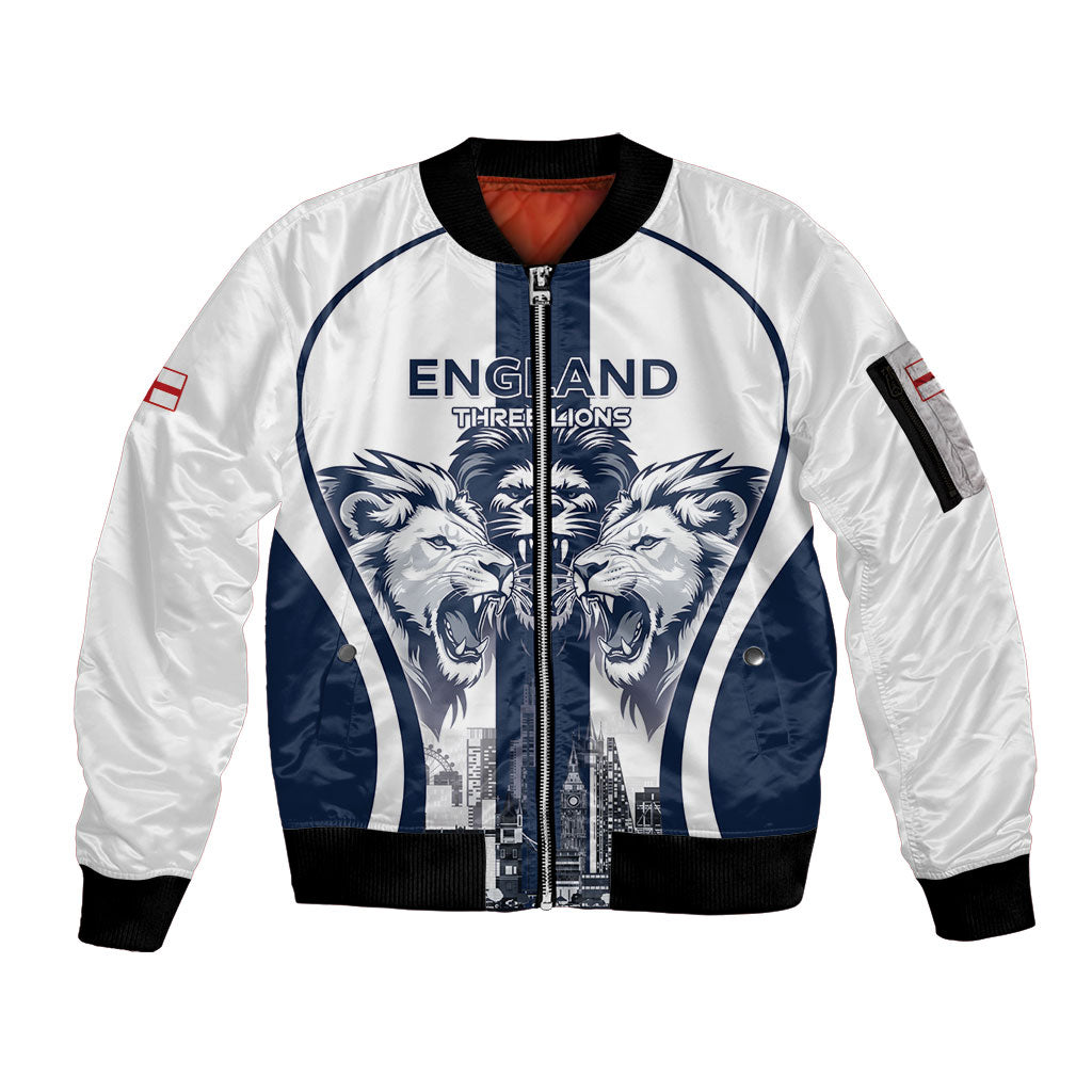 Custom England Football 2026 Sleeve Zip Bomber Jacket Three Lions Special Style