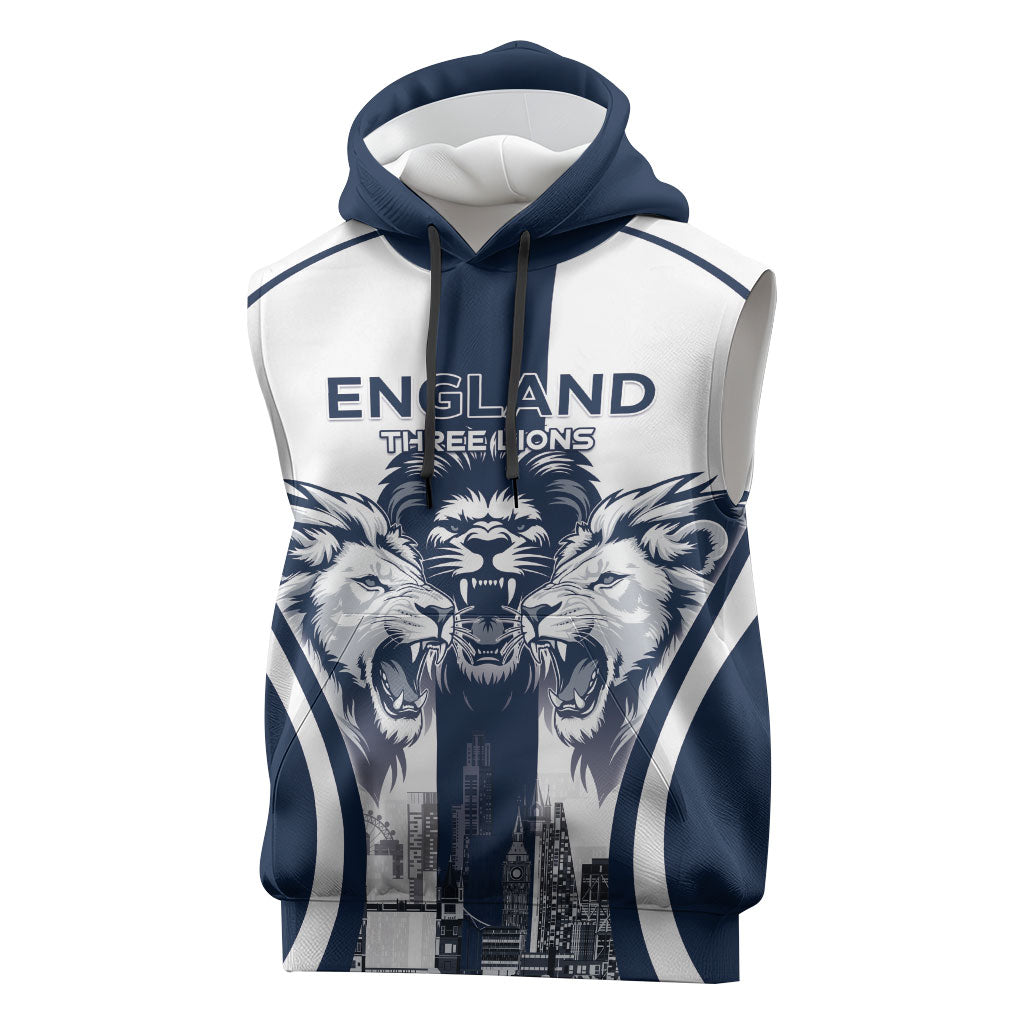 Custom England Football 2026 Sleeveless Hoodie Three Lions Special Style