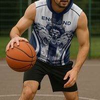 Custom England Football 2026 Sleeveless Hoodie Three Lions Special Style