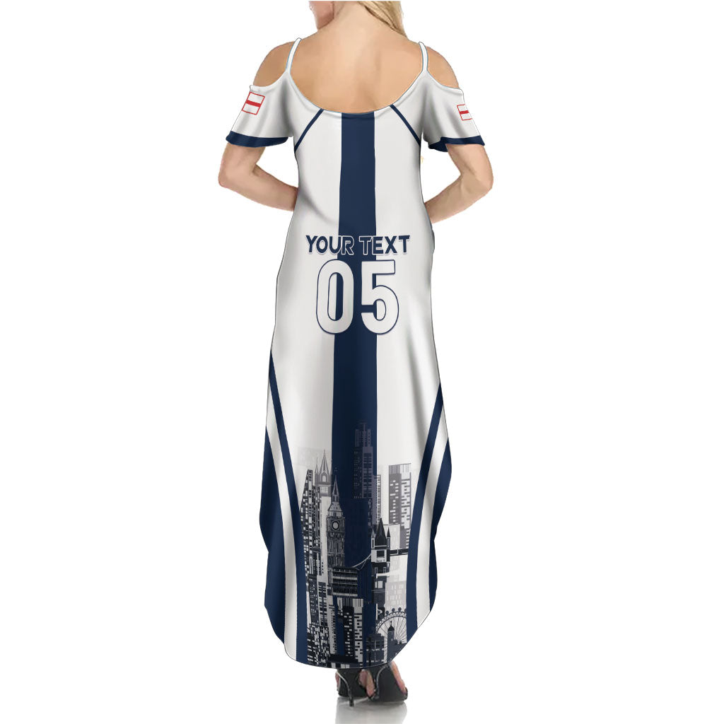 Custom England Football 2026 Summer Maxi Dress Three Lions Special Style