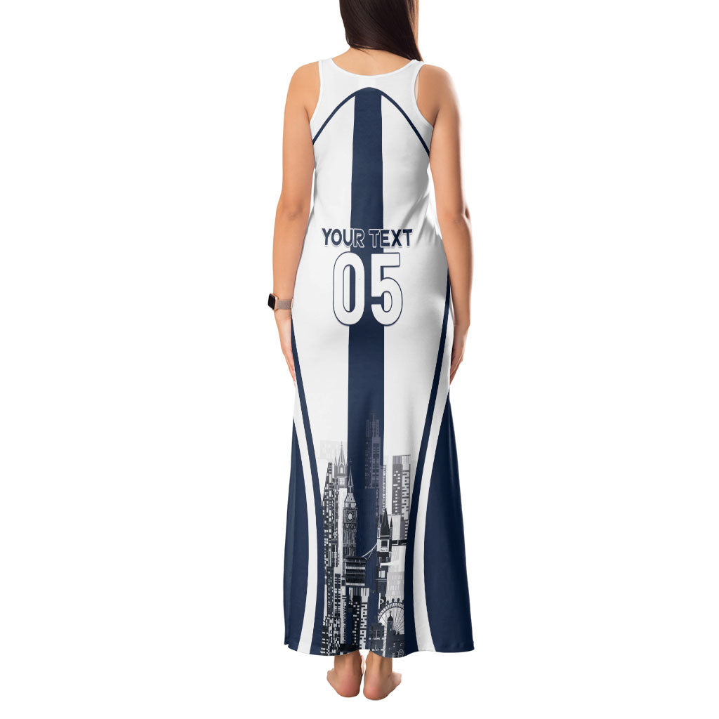 Custom England Football 2026 Tank Maxi Dress Three Lions Special Style