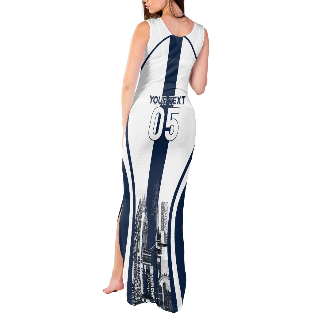 Custom England Football 2026 Tank Maxi Dress Three Lions Special Style