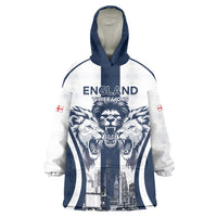 Custom England Football 2026 Wearable Blanket Hoodie Three Lions Special Style