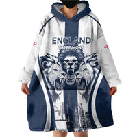 Custom England Football 2026 Wearable Blanket Hoodie Three Lions Special Style