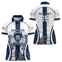 Custom England Football 2026 Women Polo Shirt Three Lions Special Style