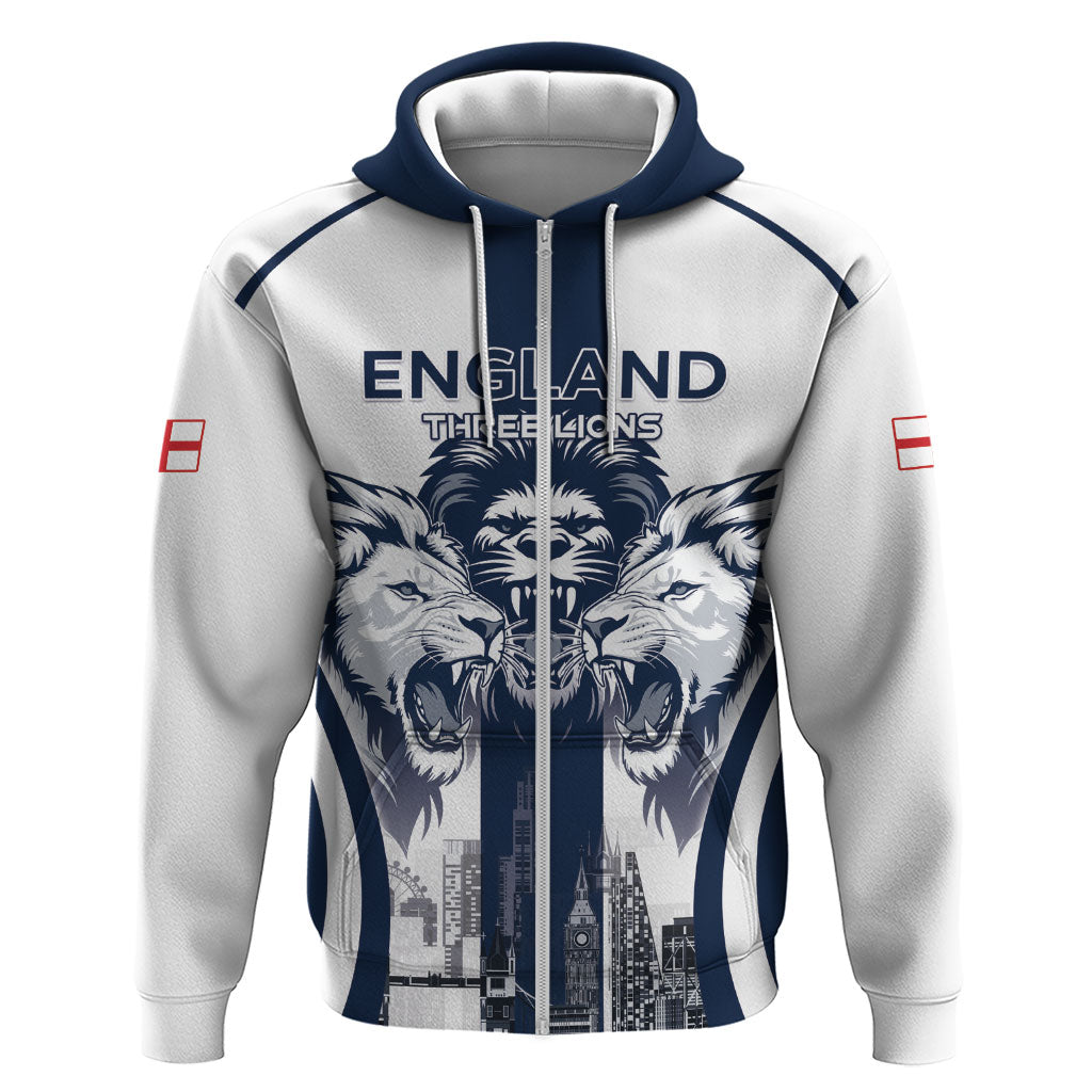 Custom England Football 2026 Zip Hoodie Three Lions Special Style